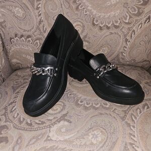NORDSTROM'S Brand BP. BPBENNI Black Lug Sole Loafers Sz 10M